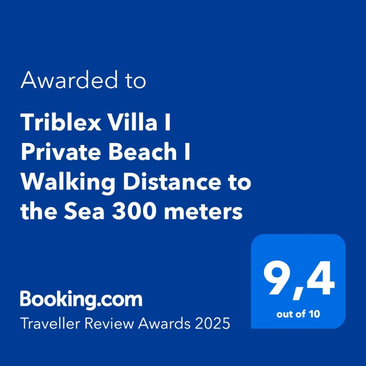 Triblex Villa I Private Beach I Walking Distance To The Sea 300 Meters Side Ngoại thất bức ảnh
